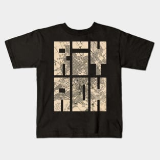 Riyadh, Saudi Arabia City Map Typography - Vintage Kids T-Shirt